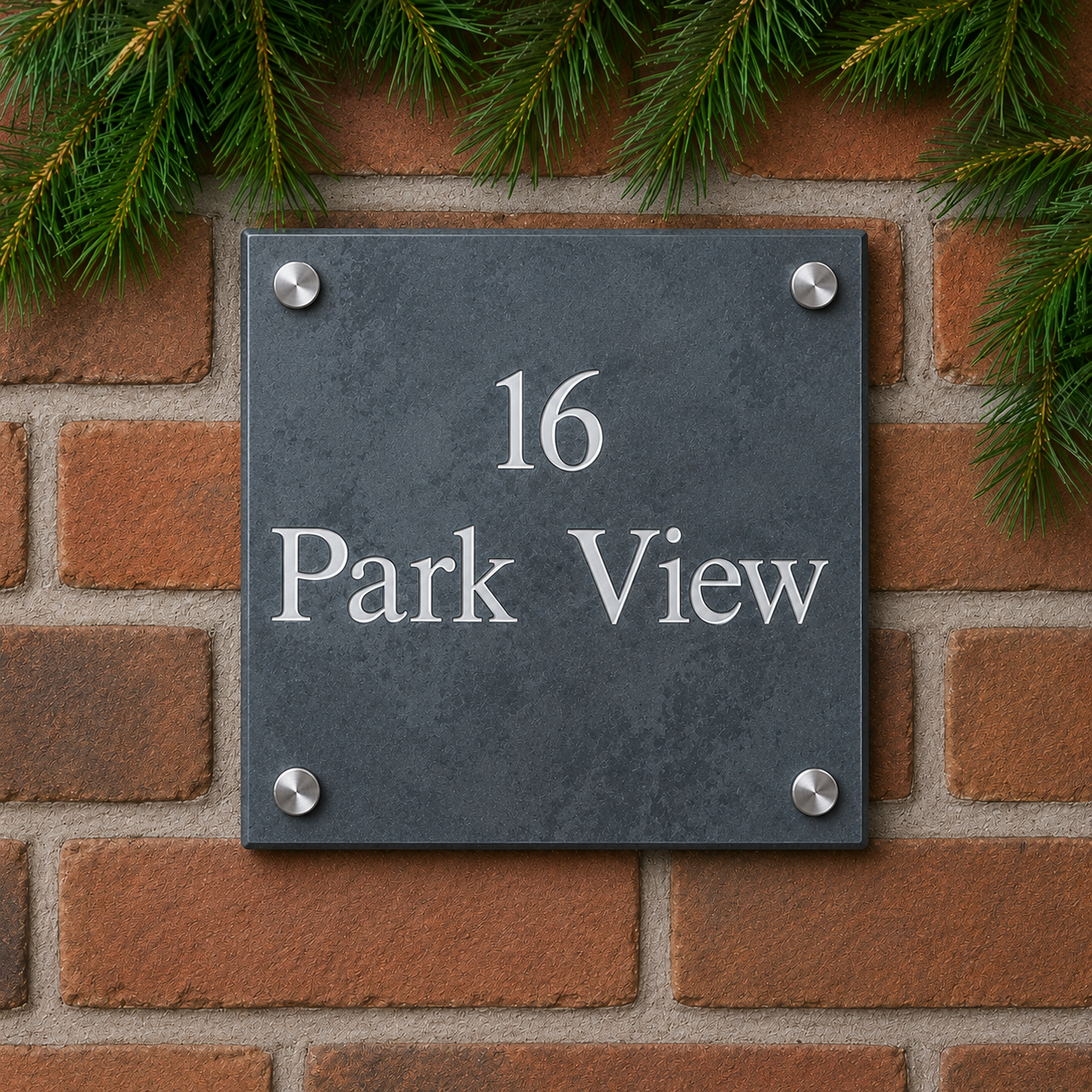 Smooth Slate House Sign