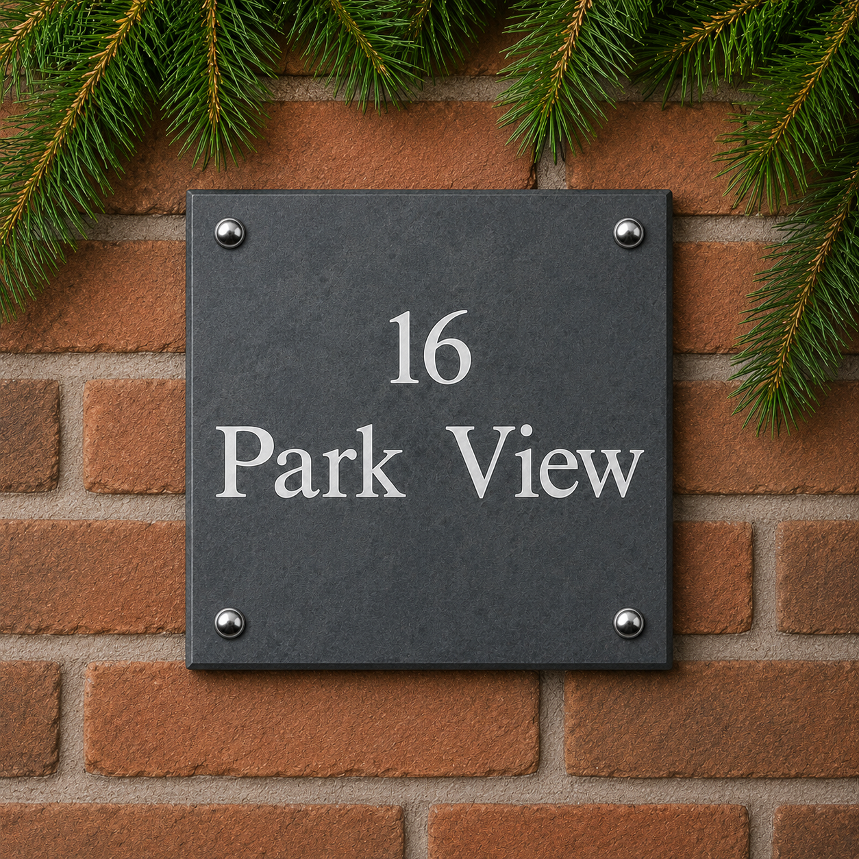 Smooth Slate House Sign