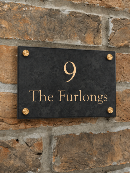 Smooth Slate House Sign