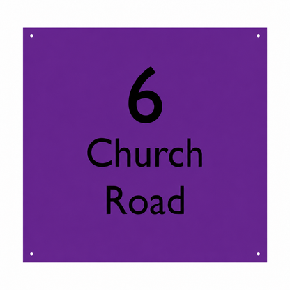 Acrylic House Sign - Square