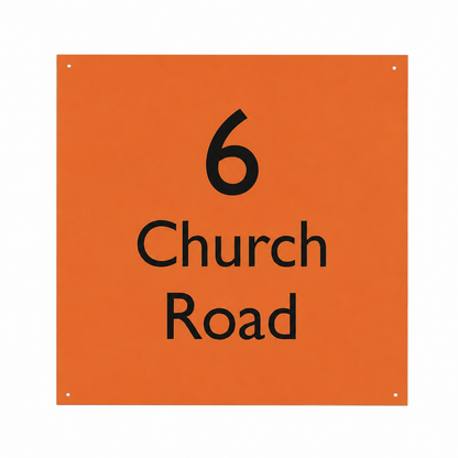 Acrylic House Sign - Square