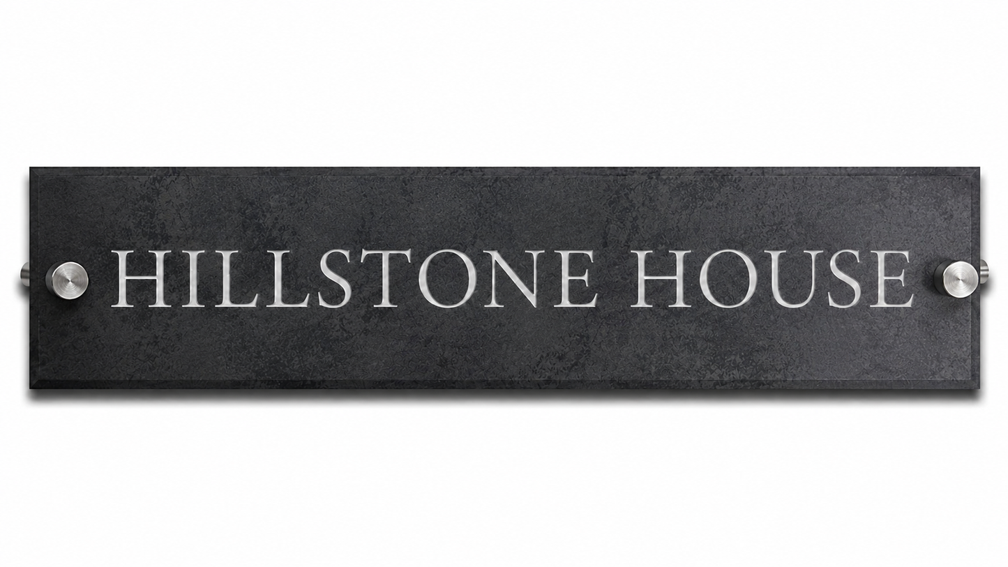 Smooth Slate House Sign