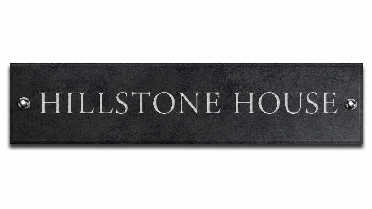 Smooth Slate House Sign