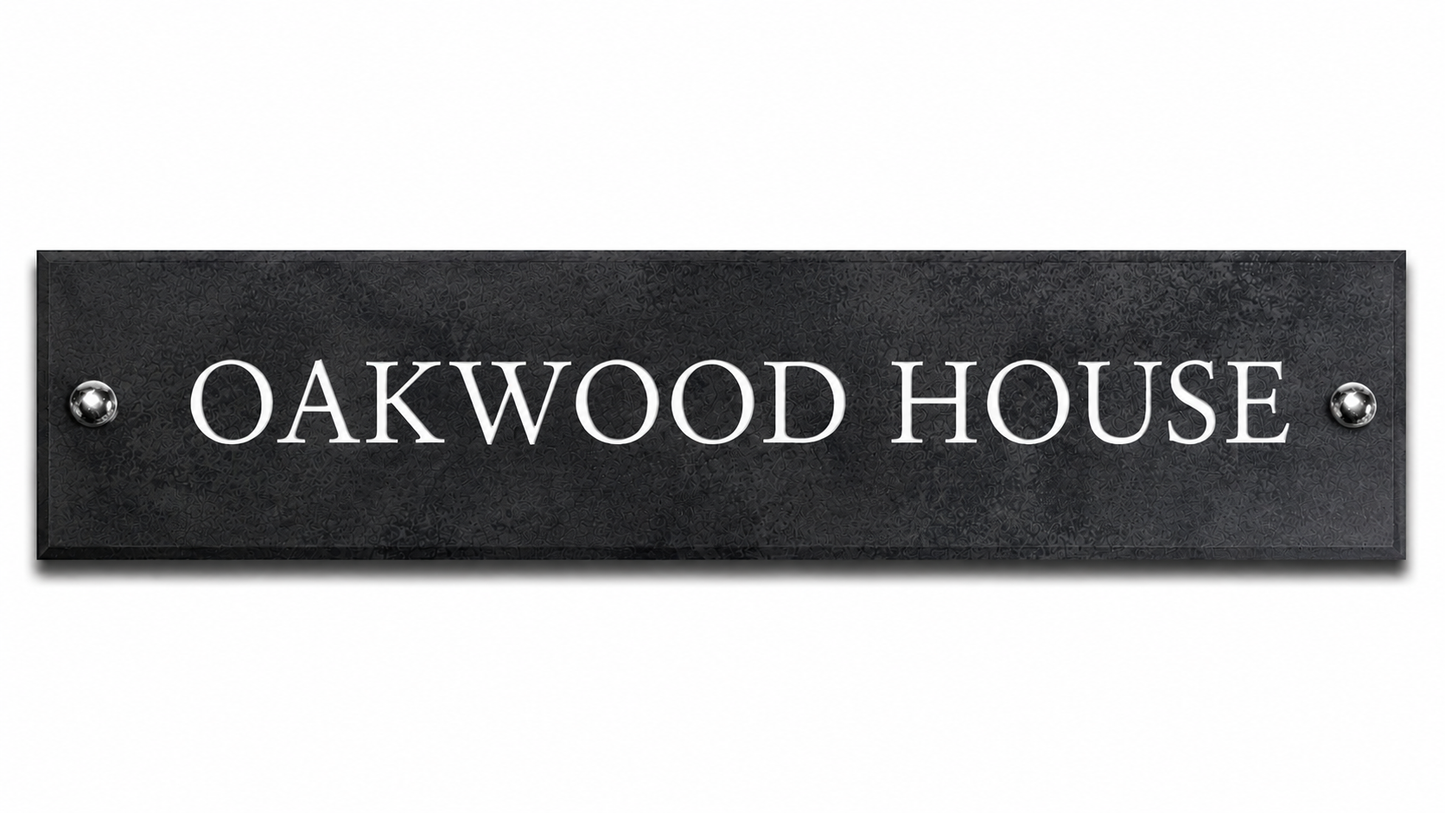 Smooth Slate House Sign