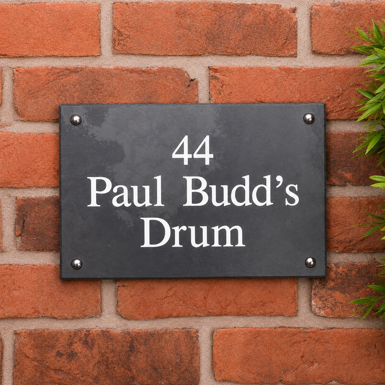 Smooth Slate House Sign