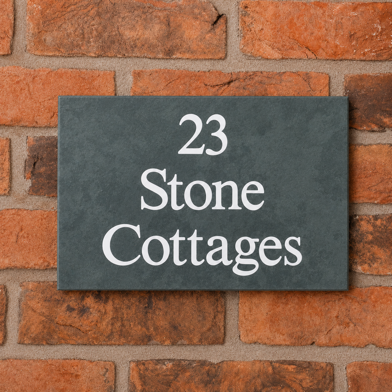 Smooth Slate House Sign