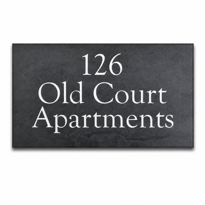 Smooth Slate House Sign