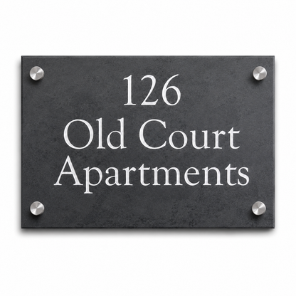 Smooth Slate House Sign