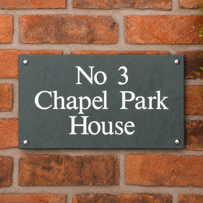Smooth Slate House Sign