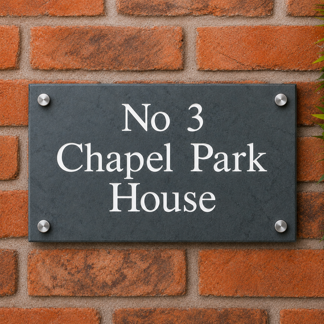 Smooth Slate House Sign