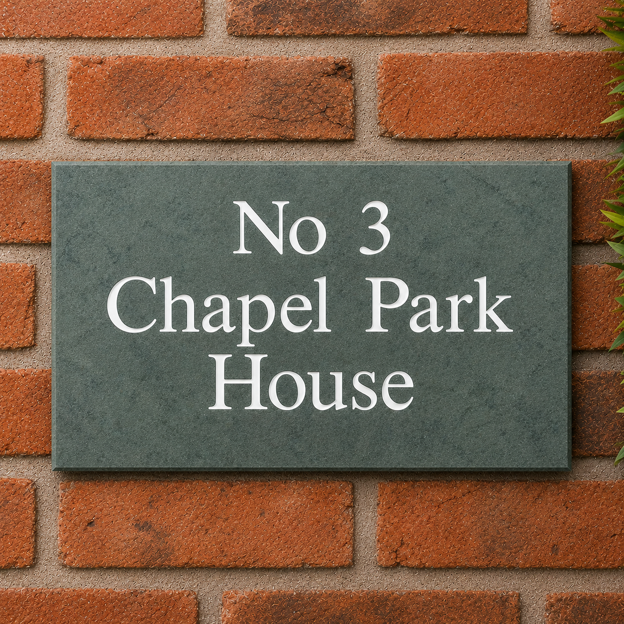 Smooth Slate House Sign