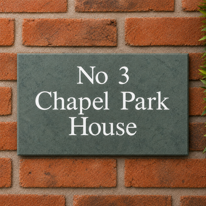 Smooth Slate House Sign