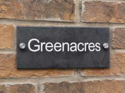 Smooth Slate House Sign