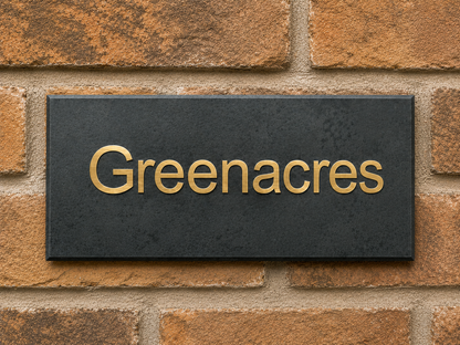 Smooth Slate House Sign