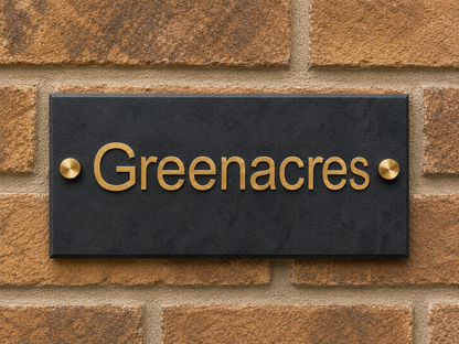 Smooth Slate House Sign
