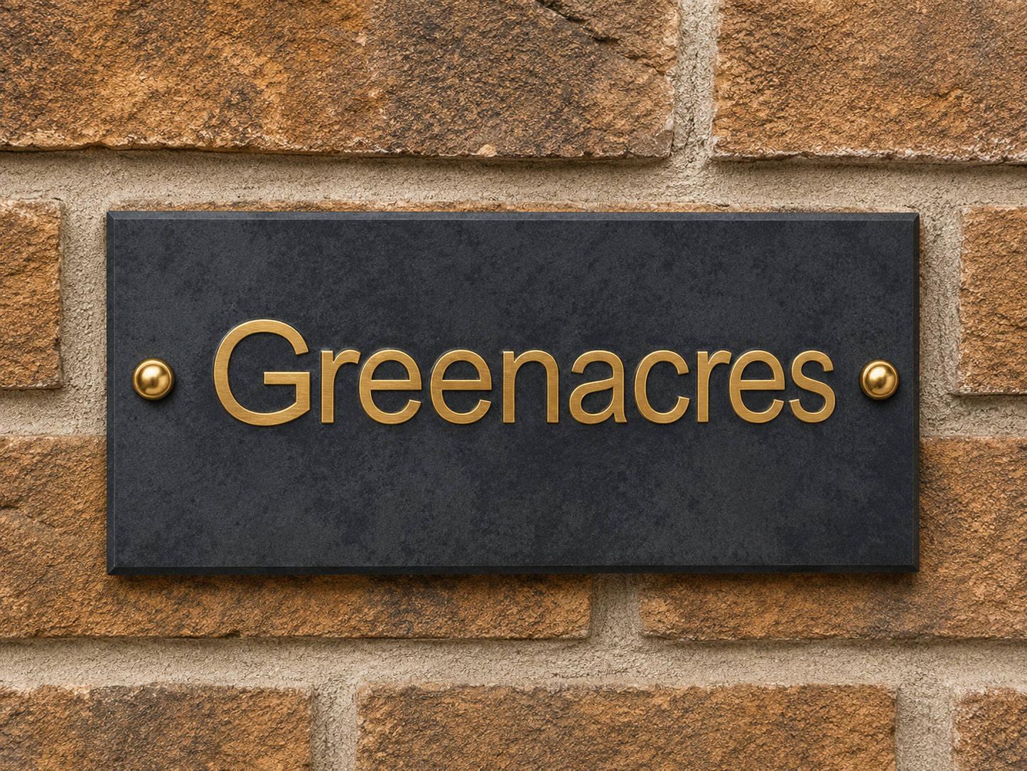 Smooth Slate House Sign