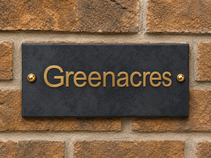 Smooth Slate House Sign