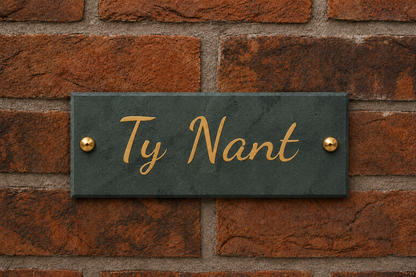 Smooth Slate House Sign