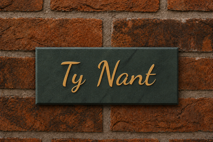 Smooth Slate House Sign