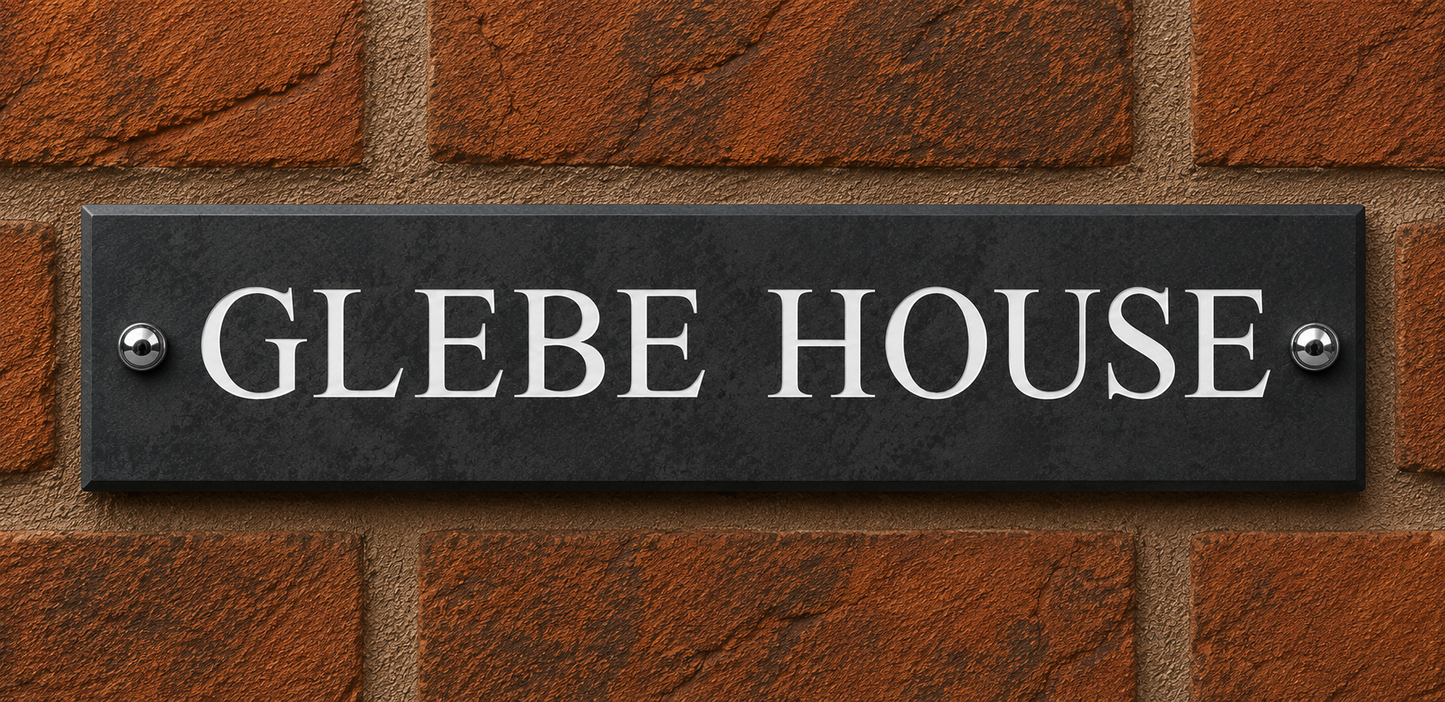 Smooth Slate House Sign