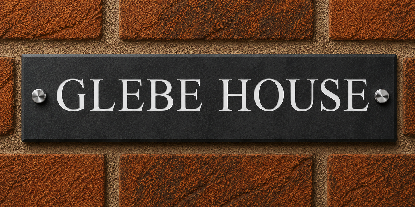 Smooth Slate House Sign