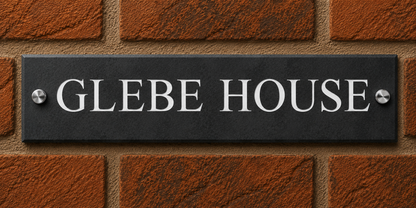 Smooth Slate House Sign