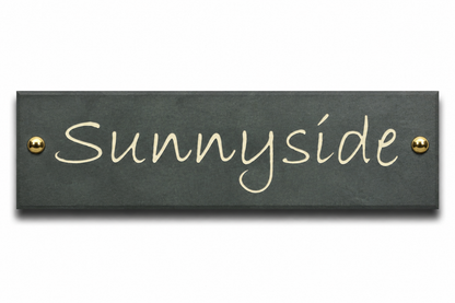 Smooth Slate House Sign