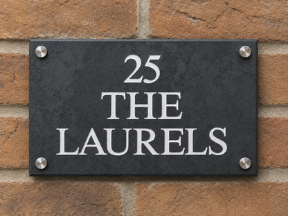 Smooth Slate House Sign