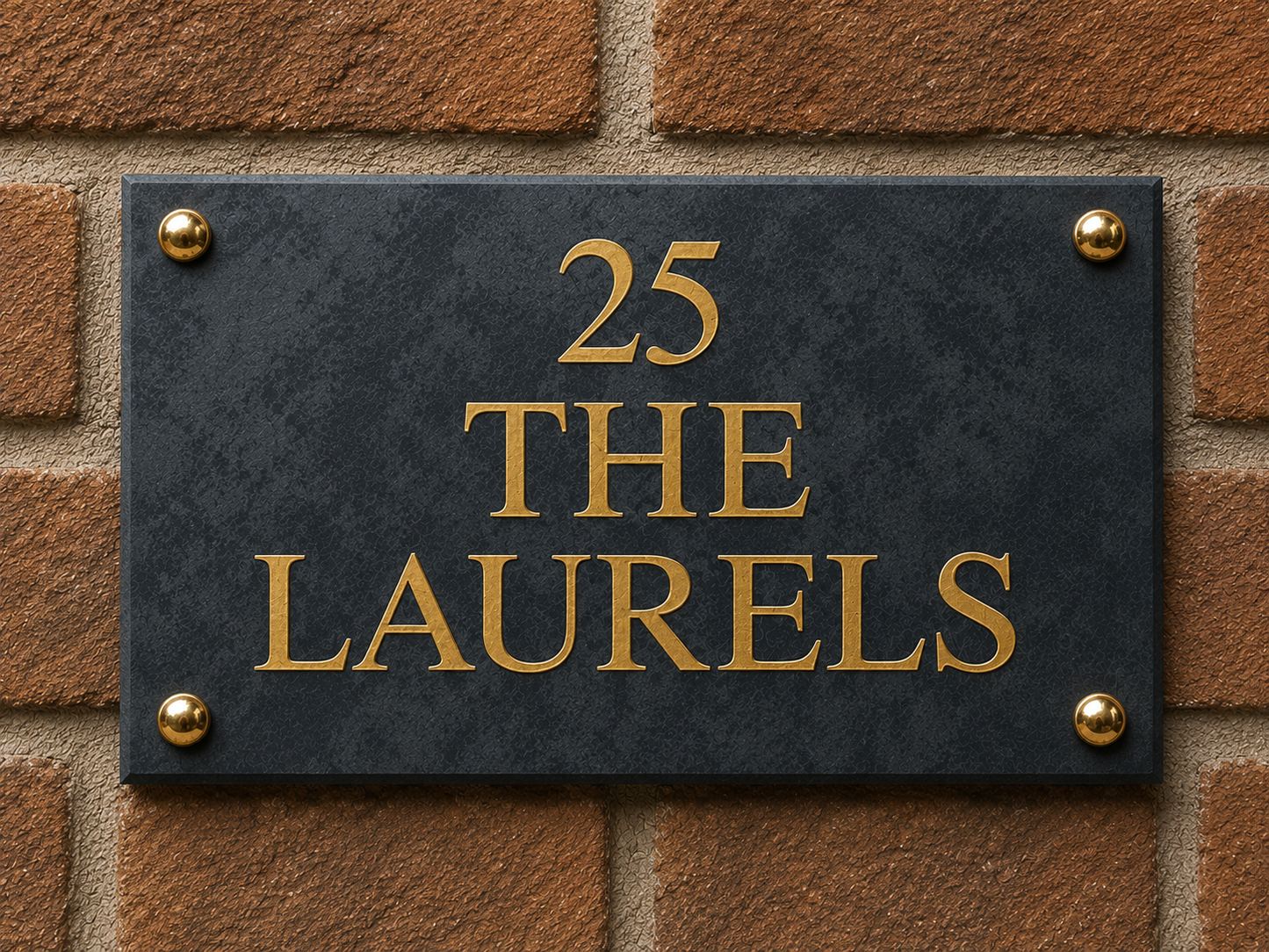 Smooth Slate House Sign
