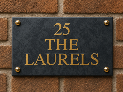 Smooth Slate House Sign