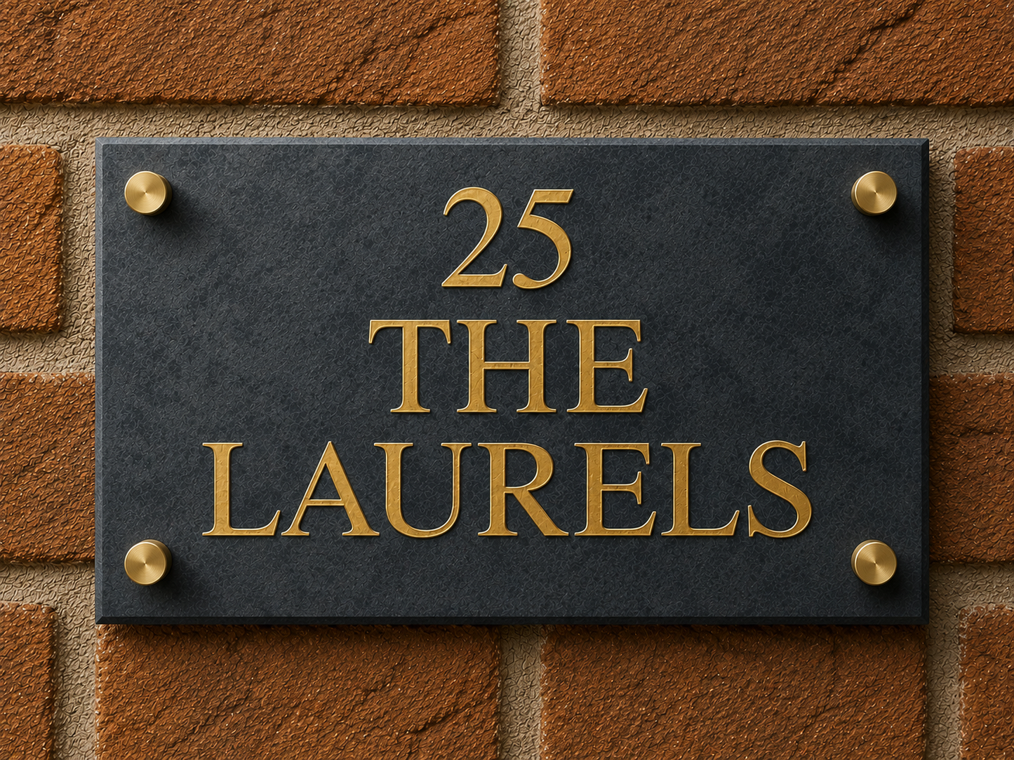 Smooth Slate House Sign