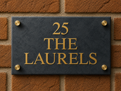 Smooth Slate House Sign