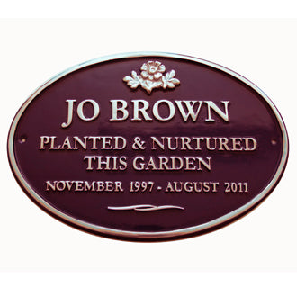 Oval House Sign