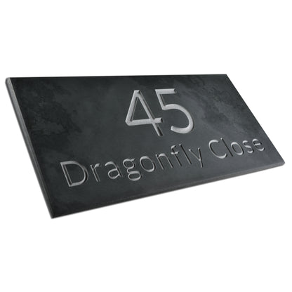 Smooth Slate House Sign