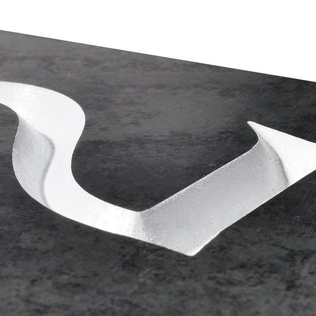 Slate House Number V-carved With White Infill Numbers from 1-99