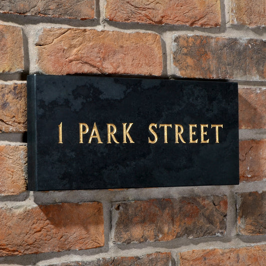 Premium Smooth Slate House Sign