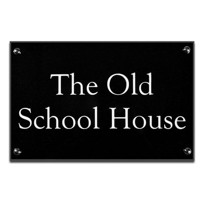 Granite House Sign Sandblasted and Painted Background