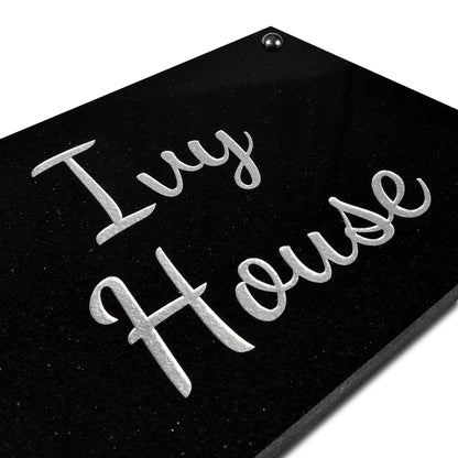 Granite House Sign Sandblasted and Painted Background