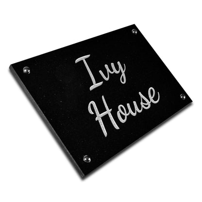 Granite House Sign Sandblasted and Painted Background