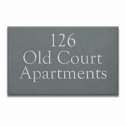 Smooth Slate House Sign