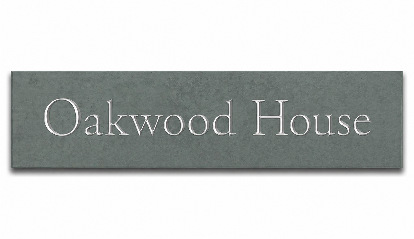 Smooth Slate House Sign