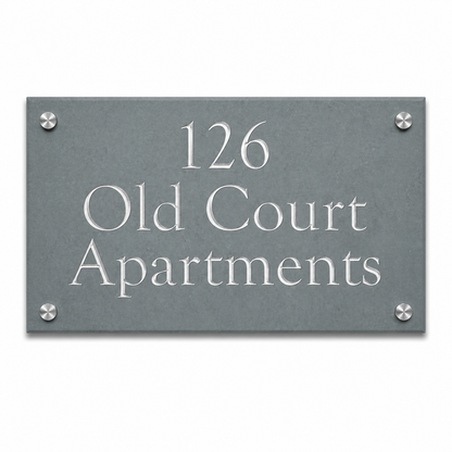 Smooth Slate House Sign