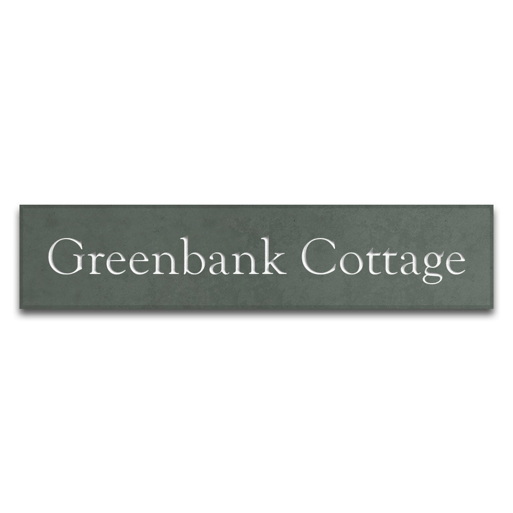 Smooth Slate House Sign