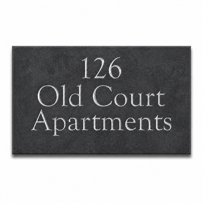 Smooth Slate House Sign