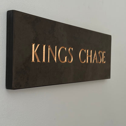 Premium Smooth Slate House Sign