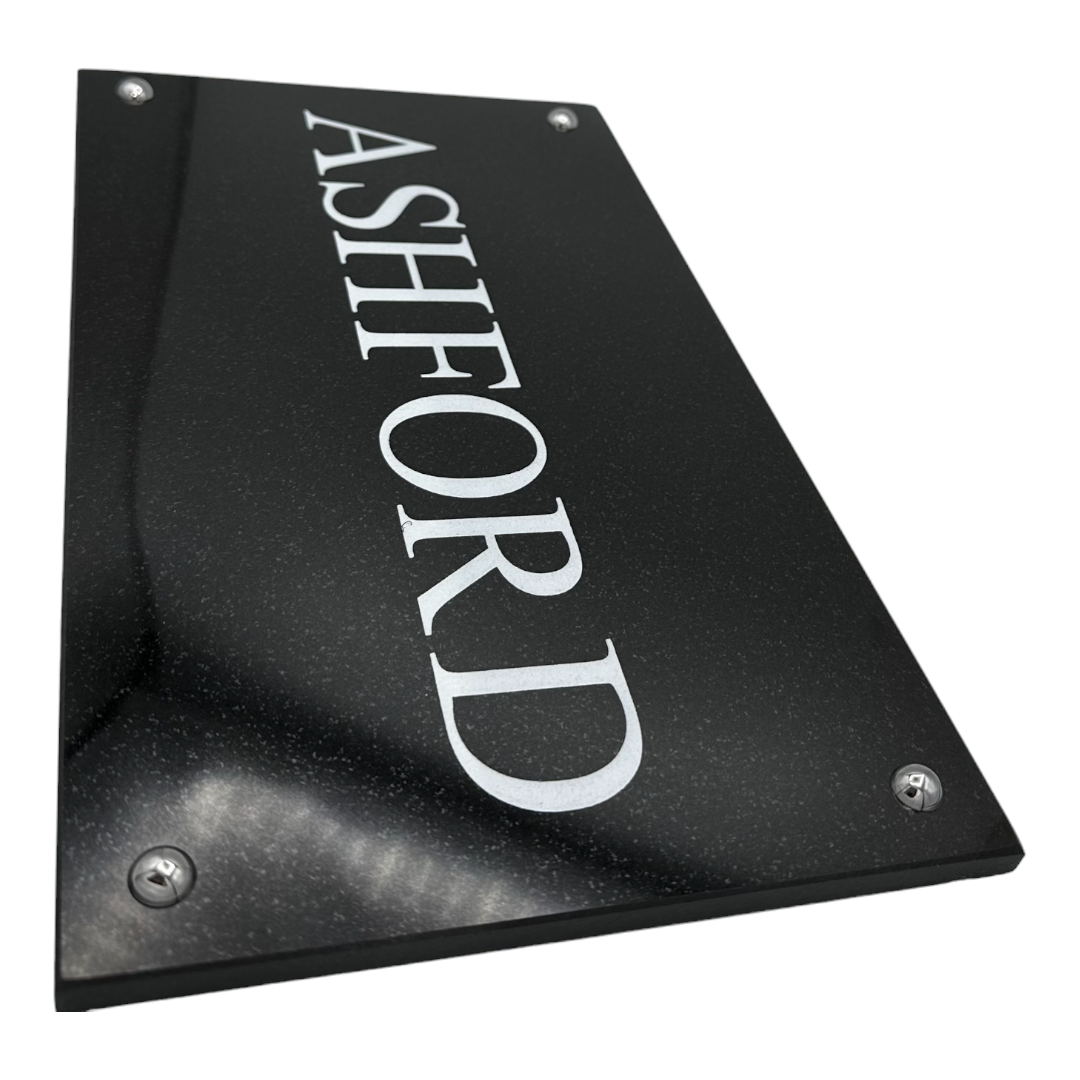 Granite House Sign in Black