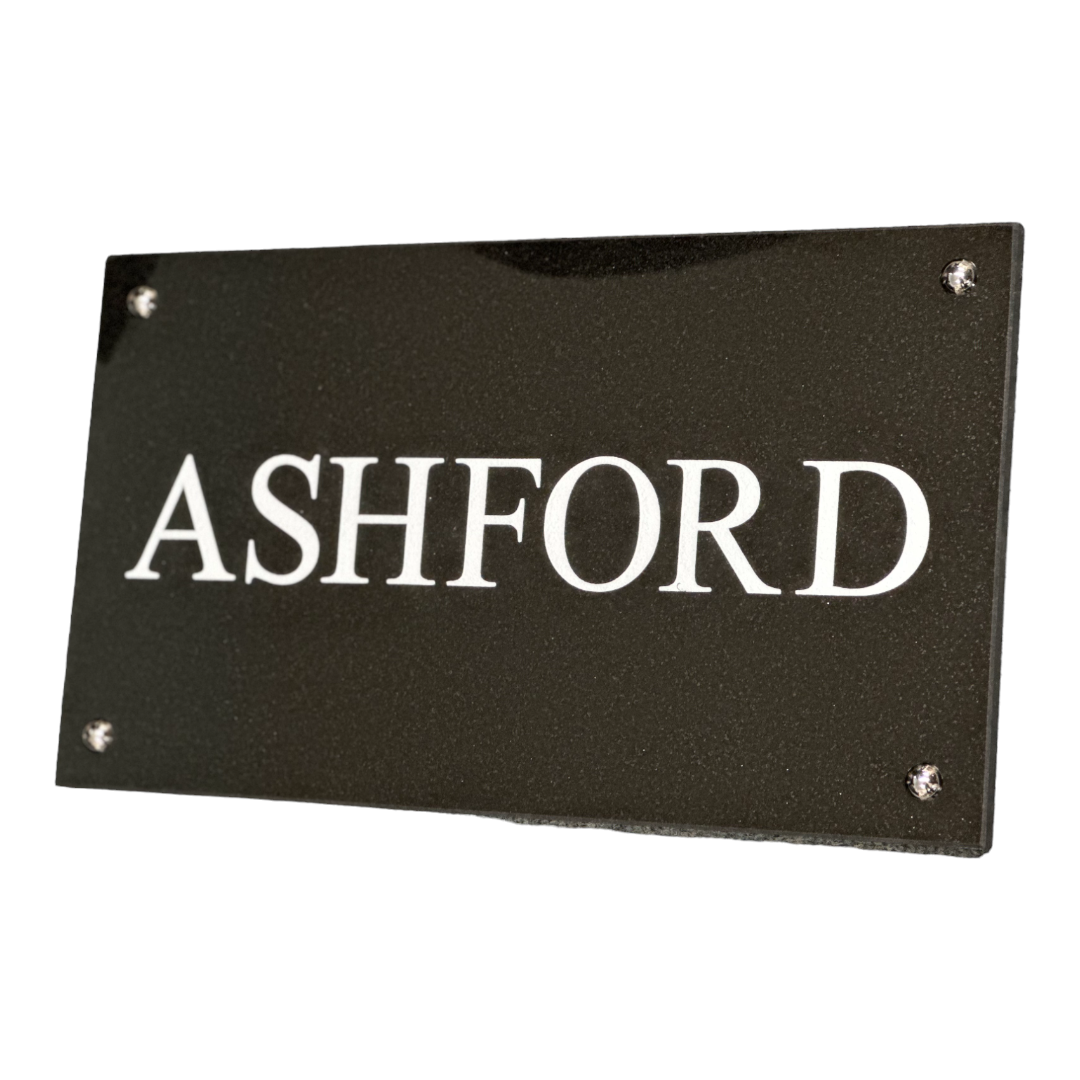 Granite House Sign in Black