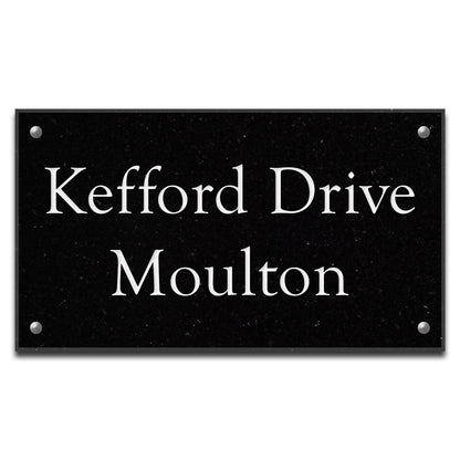 Granite House Sign in Black