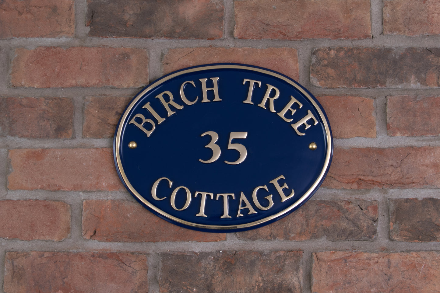 Oval House Sign
