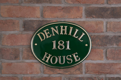 Oval House Sign